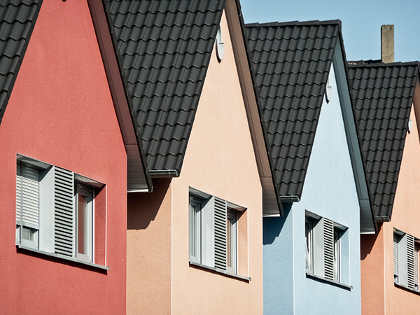 Fassade bunt