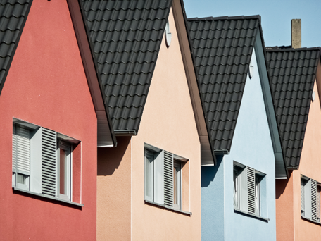 Fassade bunt